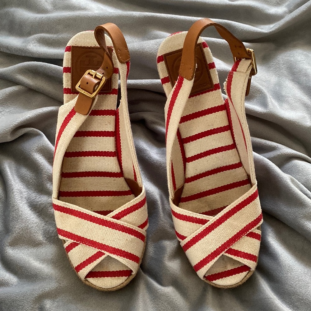 Tory Burch wedge espadrilles
